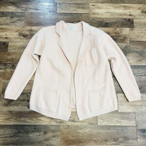 VTG | Liz Claiborne Lambswool Angora Blend Ribbed Knit Blazer Cardigan
